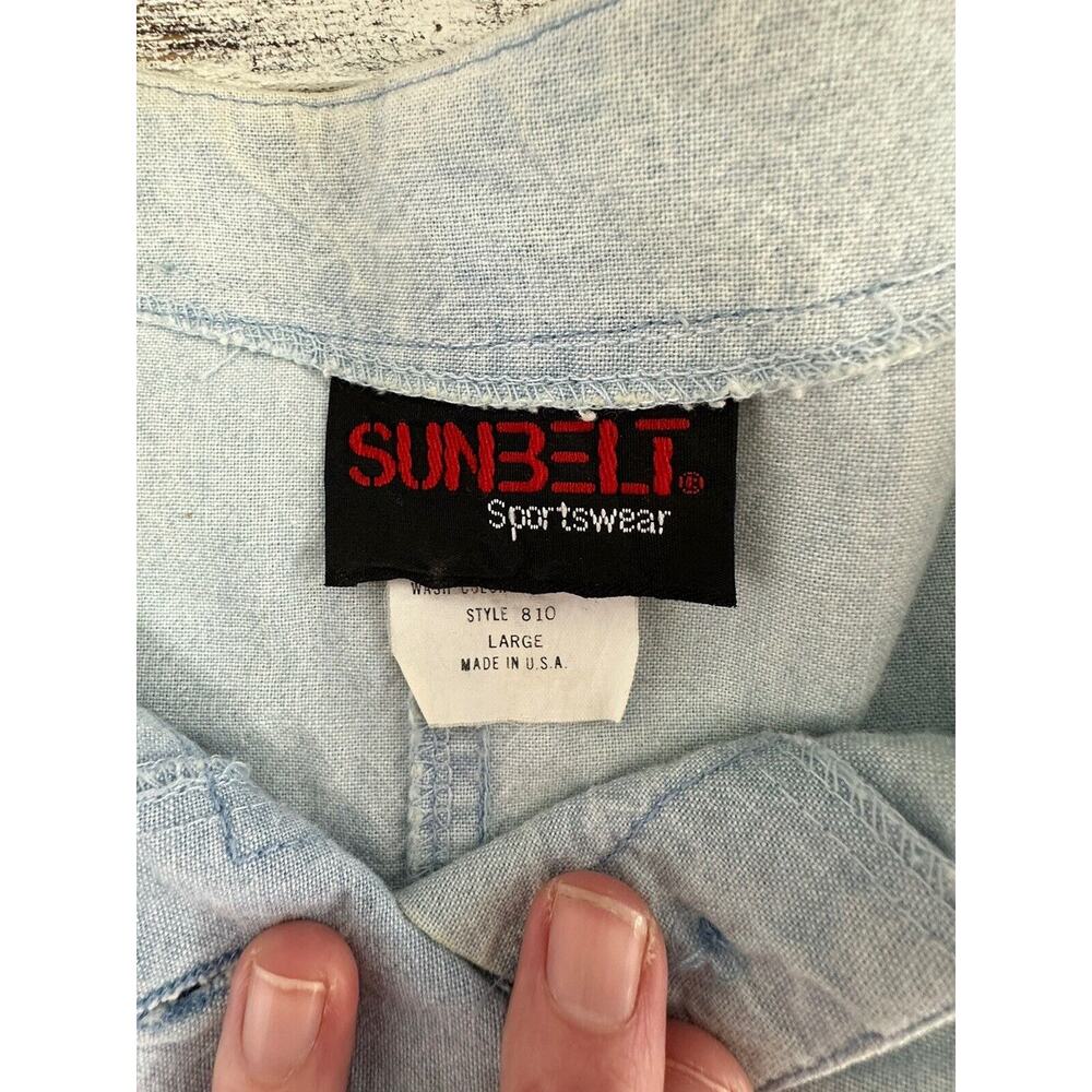 Vintage 80s Sunbelt Denim Cotton Hand Painted Set Made‎ In USA - Picture 8 of 14